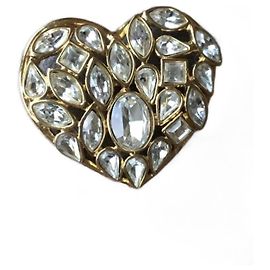 Broche Yves Saint Laurent Grand Modèle Dorée Bijouterie dorée