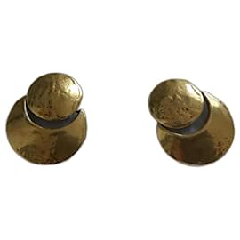 Autre Marque Brincos A Lua e o Sol Dourados Gold hardware