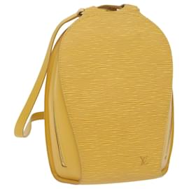 Louis Vuitton-LOUIS VUITTON Epi Mabillon Backpack Yellow M52239 LV Auth yk10251-Yellow