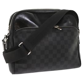 Louis Vuitton-Bolsa de ombro LOUIS VUITTON Damier Grafitte Dayton MM N41409 LV Auth bs11642-Outro