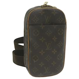 Louis Vuitton-LOUIS VUITTON Monogram Pochette Gange Shoulder Bag M51870 LV Auth ep2961-Monogram