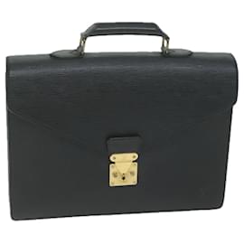 Louis Vuitton-LOUIS VUITTON Epi Serviette Conseiller Briefcase Black M54422 LV Auth ep3147-Black