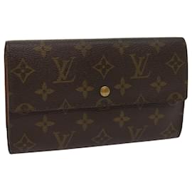 Louis Vuitton-LOUIS VUITTON Monogram Porte Tresol International Portafoglio M61215 LV Aut 65195-Monogramma