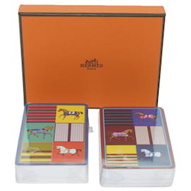 Hermès-HERMES Cartes à Jouer Multicolore Auth 64622-Multicolore