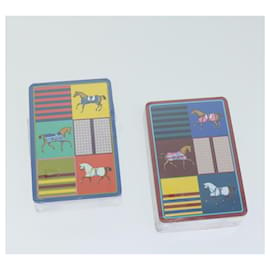 Hermès-HERMES Playing Cards Multicolor Auth 64622-Multiple colors