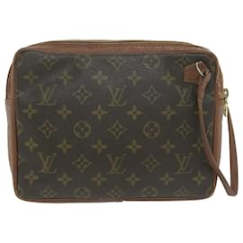 Louis Vuitton-Bolso de mano deportivo LOUIS VUITTON Monogram Pochette No.183 LV Auth 64941-Monograma