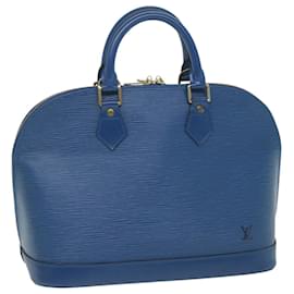 Louis Vuitton-LOUIS VUITTON Epi Alma Handtasche Toledo Blau M52145 LV Auth yk9232-Andere