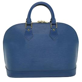 Louis Vuitton-LOUIS VUITTON Epi Alma Sac à Main Toledo Bleu M52145 LV Auth yk9232-Autre