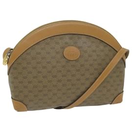 Gucci-GUCCI Micro GG Supreme Shoulder Bag PVC Beige 007 115 0083 Auth ep3177-Beige