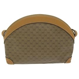 Gucci-GUCCI Micro GG Supreme Shoulder Bag PVC Beige 007 115 0083 Auth ep3177-Beige