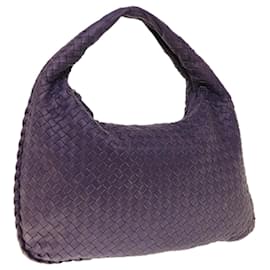 Autre Marque-BOTTEGAVENETA INTRECCIATO Hobo Shoulder Bag Leather Purple Auth yk10379-Purple