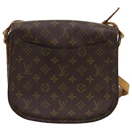 Louis Vuitton-LOUIS VUITTON Monogram Saint Cloud GM bolsa de ombro M51242 Autenticação de LV 65531-Monograma