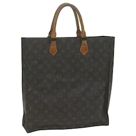 Louis Vuitton-LOUIS VUITTON Monogram Sac Plat Hand Bag M51140 LV Auth fm3132-Monogram