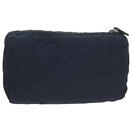 Prada-PRADA Pouch Nylon Navy Auth 65409-Navy blue