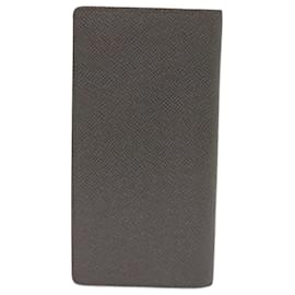Louis Vuitton-LOUIS VUITTON Taiga Portefeuille Brazza Long Wallet Gray M32653 LV Auth bs11740-Brown