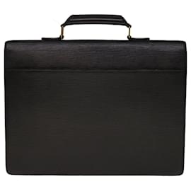 Louis Vuitton-LOUIS VUITTON Epi Serviette Conseiller Briefcase Black M54422 LV Auth th4532-Black