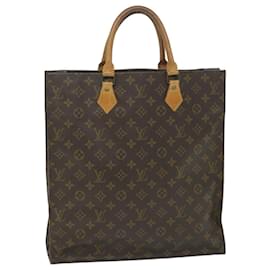 Louis Vuitton-LOUIS VUITTON Monogram Sac Plat Hand Bag M51140 LV Auth 58381-Monogram