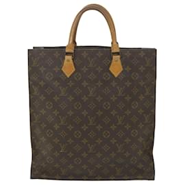Louis Vuitton-LOUIS VUITTON Monogram Sac Plat Handtasche M51140 LV Auth 58381-Monogramm
