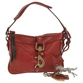 Chloé-Chloe Shoulder Bag Leather Red 03 08 51 5811 Auth yk9240-Red