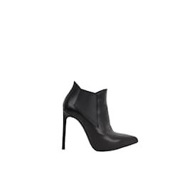 Saint Laurent-Leather Heels-Black