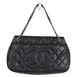 Chanel-Leather Handbag-Black