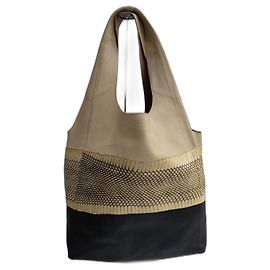 Bolso Céline negro y beige de piel y pitón Negro Beige