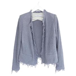Iro-Chaqueta IRO Shavani de tweed de algodón azul pálido-Azul claro
