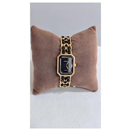 Chanel-Relógios finos-Preto,Dourado