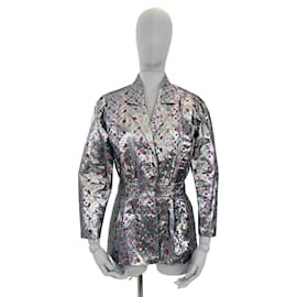 Autre Marque-GIVENCHY  Jackets FR 38 SYNTHETIC-Silvery