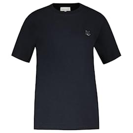 Autre Marque-T-shirt comfort con toppa Bold Fox Head - Maison Kitsune - cotone - nera-Nero