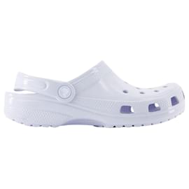 Autre Marque-Classic High Shine Sandals - Crocs - Thermoplastic - White-White