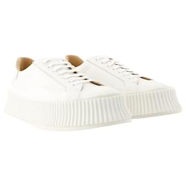 Jil Sander-Baskets - Jil Sander - Cuir - Beige-Blanc