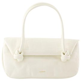 Bolsa de Ombro Knot Sm - Jil Sander - Couro - Bege Marrom Bege