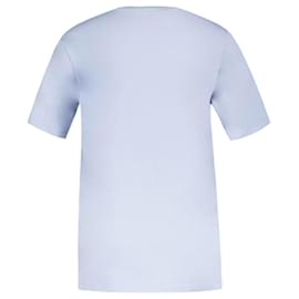 Autre Marque-T-Shirt Chillax Fox Patch - Maison Kitsune - Coton - Bleu-Bleu