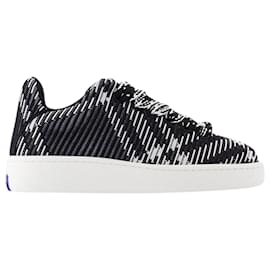 Burberry-Baskets LF Box Knit - Burberry - Synthétique - Noir-Noir