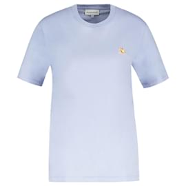 Autre Marque-Chillax Fox Patch T-Shirt – Maison Kitsune – Baumwolle – Blau-Blau
