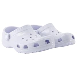 Autre Marque-Classic High Shine Sandals - Crocs - Thermoplastic - White-White