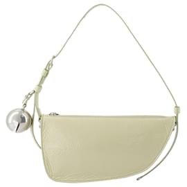 Burberry-Cartera Shield Sling Mini con cadena - Burberry - Piel - Beige-Castaño,Beige