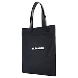 Jil Sander-Book Tote Shopper Bag - Jil Sander - Cotton - Black-Black