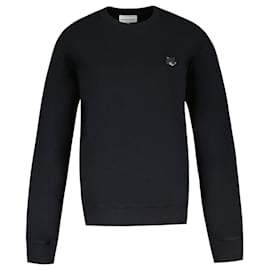 Autre Marque-Sweat Confort Fox Head Patch - Maison Kitsune - Coton - Noir-Noir