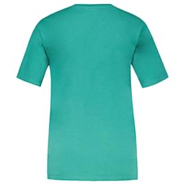 Autre Marque-T-Shirt Patch Tête de Renard - Maison Kitsune - Coton - Vert-Vert