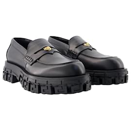 Versace-Loafers - Versace - Leather - Black-Black