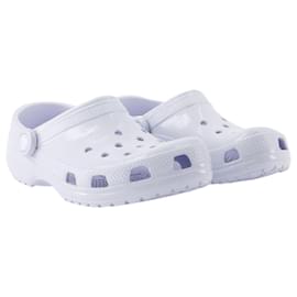 Autre Marque-Classic High Shine Sandals - Crocs - Thermoplastic - White-White