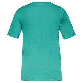 Autre Marque-T-Shirt Patch Tête de Renard - Maison Kitsune - Coton - Vert-Vert