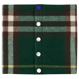 Burberry-Mu Snood Scarf - Burberry - Cashmere - Green-Green