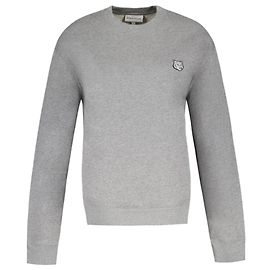 Autre Marque Fox Head Patch Comfort Sweatshirt – Maison Kitsune – Baumwolle – Grau Grau