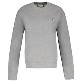 Autre Marque-Fox Head Patch Comfort Sweatshirt - Maison Kitsune - Cotton - Grey-Grey