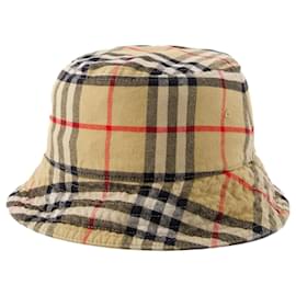 Burberry-Cappello da pescatore classico - Burberry - Cotone - Beige archivio-Beige