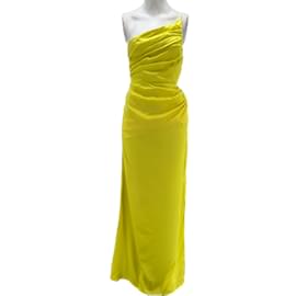 Autre Marque-LACE  Dresses T.International S Viscose-Yellow