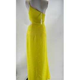 Autre Marque-Vestidos LACE T.Viscose Internacional S-Amarelo